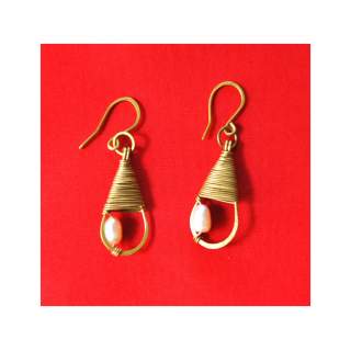 Brass Wire Fashion Earring GSE-158